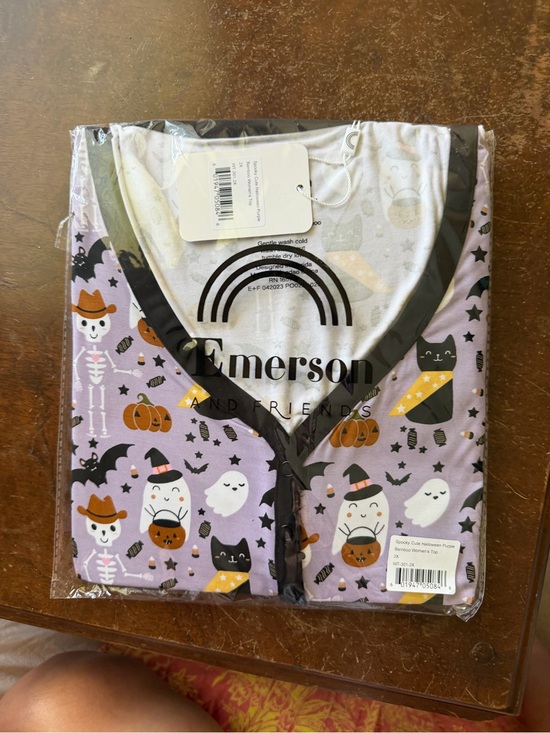 Emerson And Friends Other - Emerson and friends spooky cute purple pajama top long sleeve pajama top bamboo